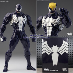 Hot-New Mess Toys Venom Lethal Neighbor 1/12 Spider-Man Symbiote Action Figure