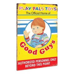 Child’s Play 2 Play Pals 12 x 18 Inch Metal Sign Prop