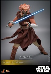 Hot Toys MMS785 Star Wars The Clone Wars Plo Koon 1/6 Scale 12″ Figure In Stock