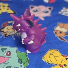 Pokemon Nidoking Clear Figure Finger Puppet 1996 Nintendo Bandai PVC Japan USA