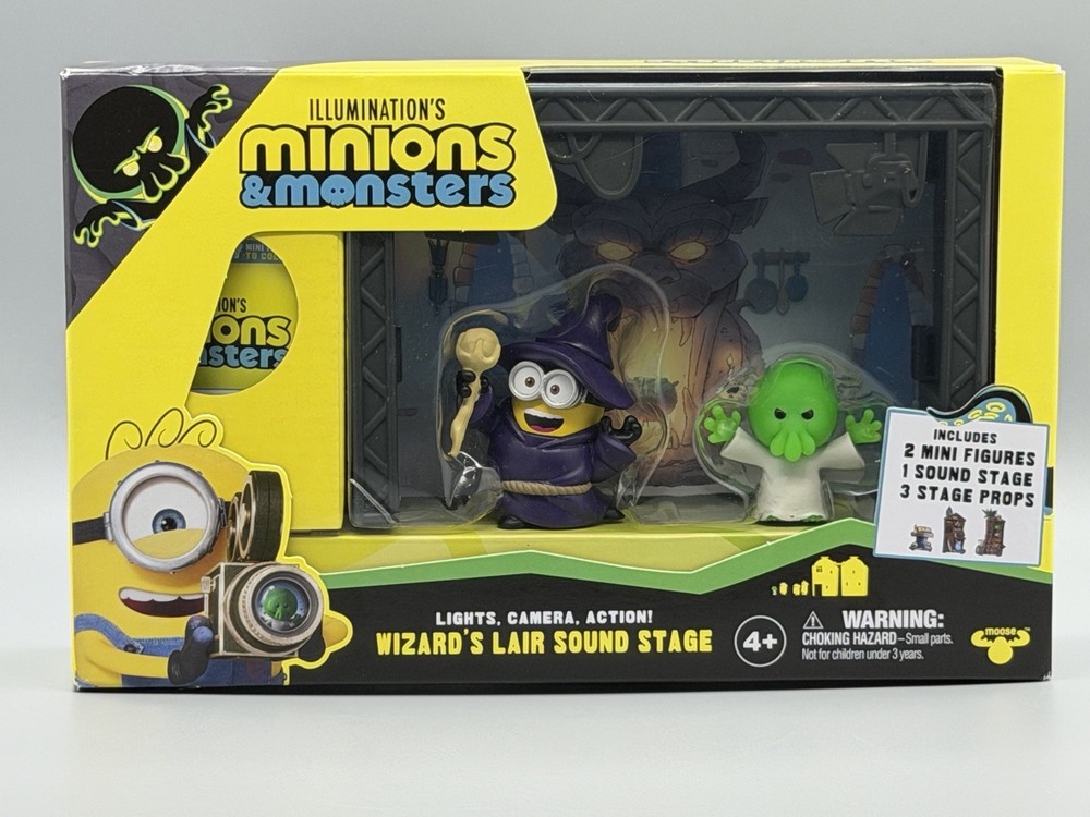 Minions & Monsters Wizard’s Lair Sound Stage Figures Props Playset Ages 4+