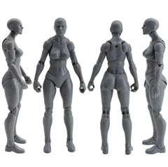 Shady Gray 1:12 EPIC HACKS Blank Female Action Figure 6″ Boss Fight