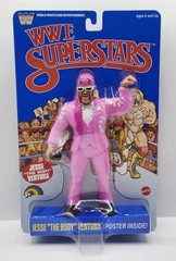 WWE SUPERSTARS JESSE “THE BODY” VENTURA BLUE & BLACK CHASE CARDS Mattel LJN MOC
