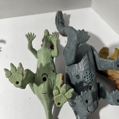 Lot Of 7 Dinosaurs = 6 Kid Galaxy Dinosaurs Poseable Action Figures 1 Unbranded