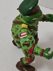Vintage 1991 TMNT Raph the Green Beret 100% COMPLETE! Military Mutants Turtles