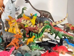 Large Vintage Dinosaur Toy Collection 60 Prehistoric Action Figures Unbranded