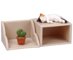 Book Shelf Cat Mini Mystery Japanese Blind Box Gacha 1 Random Capsule Figure