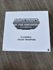 Masters of the Universe Classics Slamurai & Snake Troopers MOTUC POWER-CON MINT!