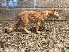 Schleich Cougar Animal Figure Wild Life Big Cat 14853 Toy PVC 5cm Tall 3+ yrs