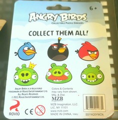 Angry Birds 3-pk Collectible Figures ☆SERIES 2☆ 2011 Rovio RED BIRD & BLUE BIRD