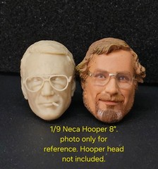 1:10 1:9 JAWS CHIEF MARTIN BRODY CUSTOM HEAD SCULPT PAINTED UPGRADED