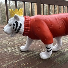 Ankyo Kidcore Whimsical Multicolor Circus Animal Tiger Figure Toy, Cake Topper