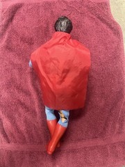 Vintage 1978 Kenner Superman 12” Action Figure Hong Kong Complete Cape Broke Leg
