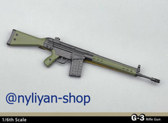 1/6 Male G3 Assault Rifle Gun Weapon Model Fit 12”Action Figure Model Toy