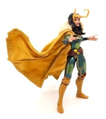 SU-C-LDLK: 1/12 Wired yellow cape for Marvel Legends Lady Loki Agent of Asgard
