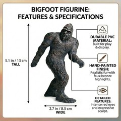 Collectible Bigfoot Action Figure Statue Decor Weird Unique Gift NEW