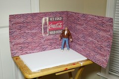 Brick Photo Sheets 2x11x17″ 1/10 Scale Display Prop Garage Diorama Dollhouse