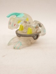 Vintage Bakugan B1 Clear Ventus Dragonoid Translucent 580G + Dragonoid Card