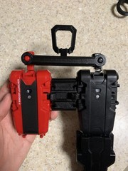 [Everything] Dual/Double Beyblade X String Launcher Set – Grips (Black & Red)