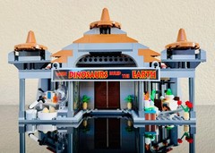 693pc Building Bricks Jurassic World dinosaur Visitor Center Model Toy park