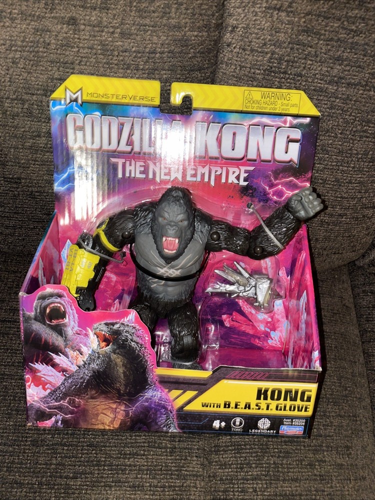 KONG w/ BEAST Glove 6” Figure Godzilla X Kong The New Empire 2024 Playmates