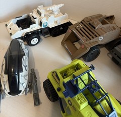 Lot of 10 Vintage 80s/90s GI Joe Vehicles & Parts Incomplete As Is