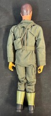 GI JOE 12″ Figures 7pc lot 1975 ATOMIC MAN & 1996 Solders – w/ Clothes & Accs.