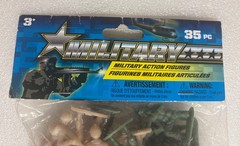 Military Toy Soldier Army Men Action Figures Original Packaging Green/Tan 35 PC