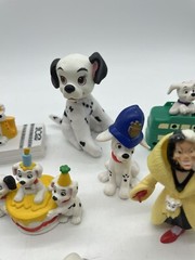 Disney 101 Dalmatian Cruella Figures Dogs Dalmatians Lot Of 17 Figures