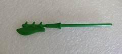 VINTAGE HE-MAN 1986 MOTU MASTERS OF THE UNIVERSE SCARE GLOW GREEN STAFF WEAPON