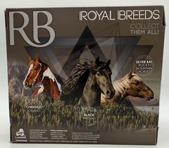 Royal Breeds Black Friesian Horses 85105 Play Set And Extras Lanard Toys New