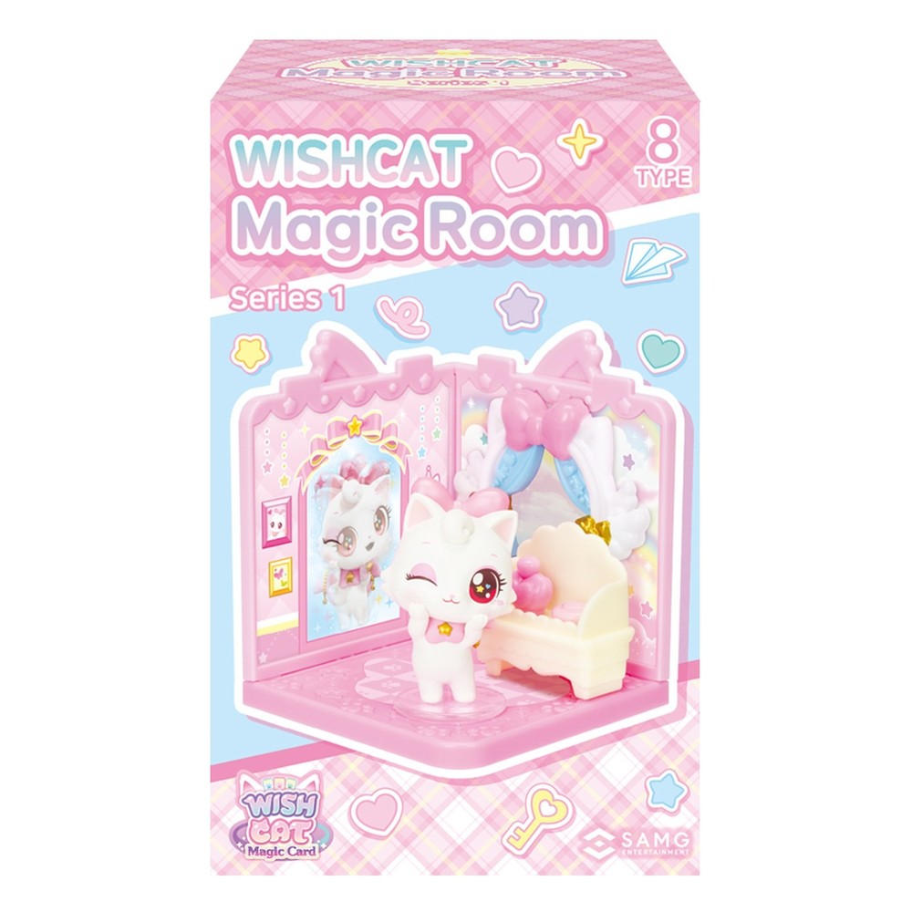 Wish Cat Magic Card Magic Rum Series Random 1pcs Trading Collectible Korean Cute
