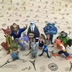 12Pcs Zootopia Action Figures Set – Judy Hopps Nick Wilde Movie Model Toys Gift