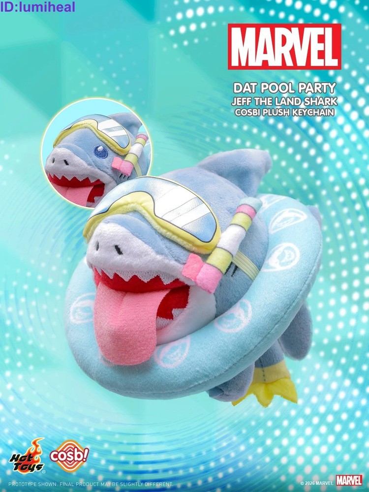 Marvel Jeff The Land Shark COSBI Plush Keychain Collection Figure Toy Gift New