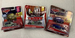 Disney Cars HTF Chase* Marcelo & Marco, Miles Axelrod & Christina Wheeland
