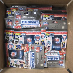 P.A. Sport NFL Sport Stamps 2025 Collection Book Starter Pack – Lot of 85 Packs
