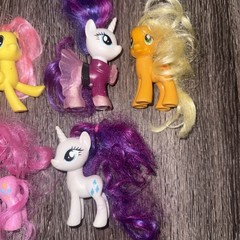 My Little Pony G4 Lot of 7 Figures Pinkie Pie Rarity Fluttershy Applejack MLP