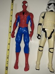 Lot of 4 Hasbro Mattel Action Figures Superhero 9.5-12″ Inch Marvel-DC Comics