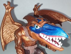 Vintage Extreme Dinosaurs Bullzeye Warpaint Action Figure Part Wings Mattel 1996