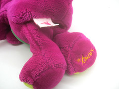 Dakin Barney 14” Hand Puppet Plush Vintage Stuffed Toy Purple Dinosaur 1992