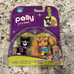 Polly Pockets sparklin pets series 3 new in package sealed dog and cat