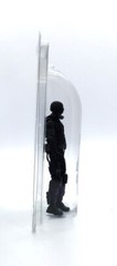 Small Medium Large curved clamshell action figure display cases GI Joe Star Wars
