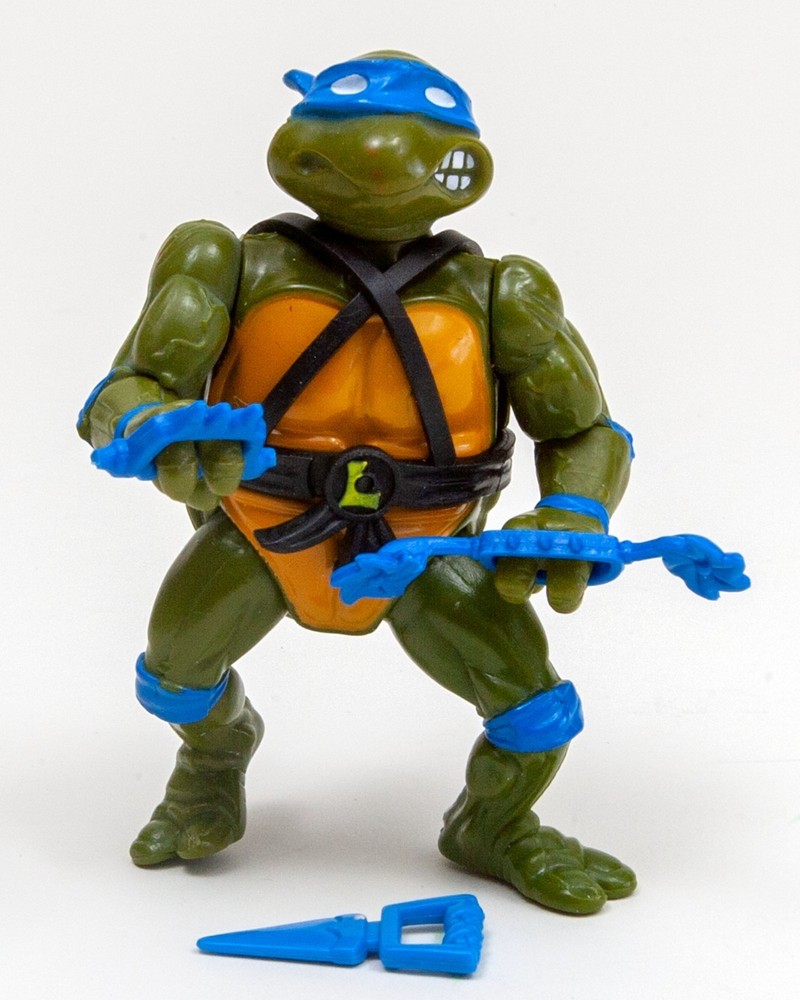 TMNT Leonardo w/Belt (1988) & 3 weapons (Blue) Playmates Toys Mirage SHIPS FREE