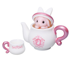 Tarlin Rabbit Cake Shop Gashapon Bunny Teapot Cupcake Mini Figure 1 Random Toy