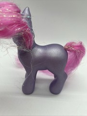 Vintage My Little Pony Petal Blossom G3 Purple Pony Super Long Tinsel Hair 2002