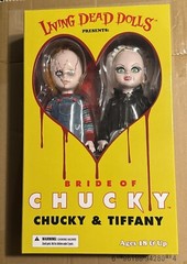 Mezco Toyz LDD Living Dead Dolls Bride of Chucky Chucky Tiffany Set New In Hand