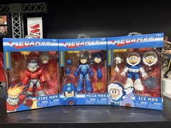 2024 Jada Toys – Mega Man 3-Figure Bundle: MEGA MAN, FIRE MAN, & ICE MAN