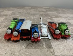 Vintage ERTL Thomas the Tank Engine Diecast Train Lot of 7 80s 90s Harold Gordon