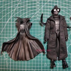 1/12 Spider-Man Noir Black Wired Trench Coat For 6″ ML Action Figure Body New