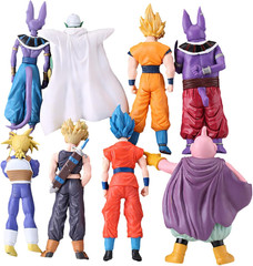 Anime Super Hero Action Figures Set, Collectible Warrior Figurines, 7.8Inch Ener